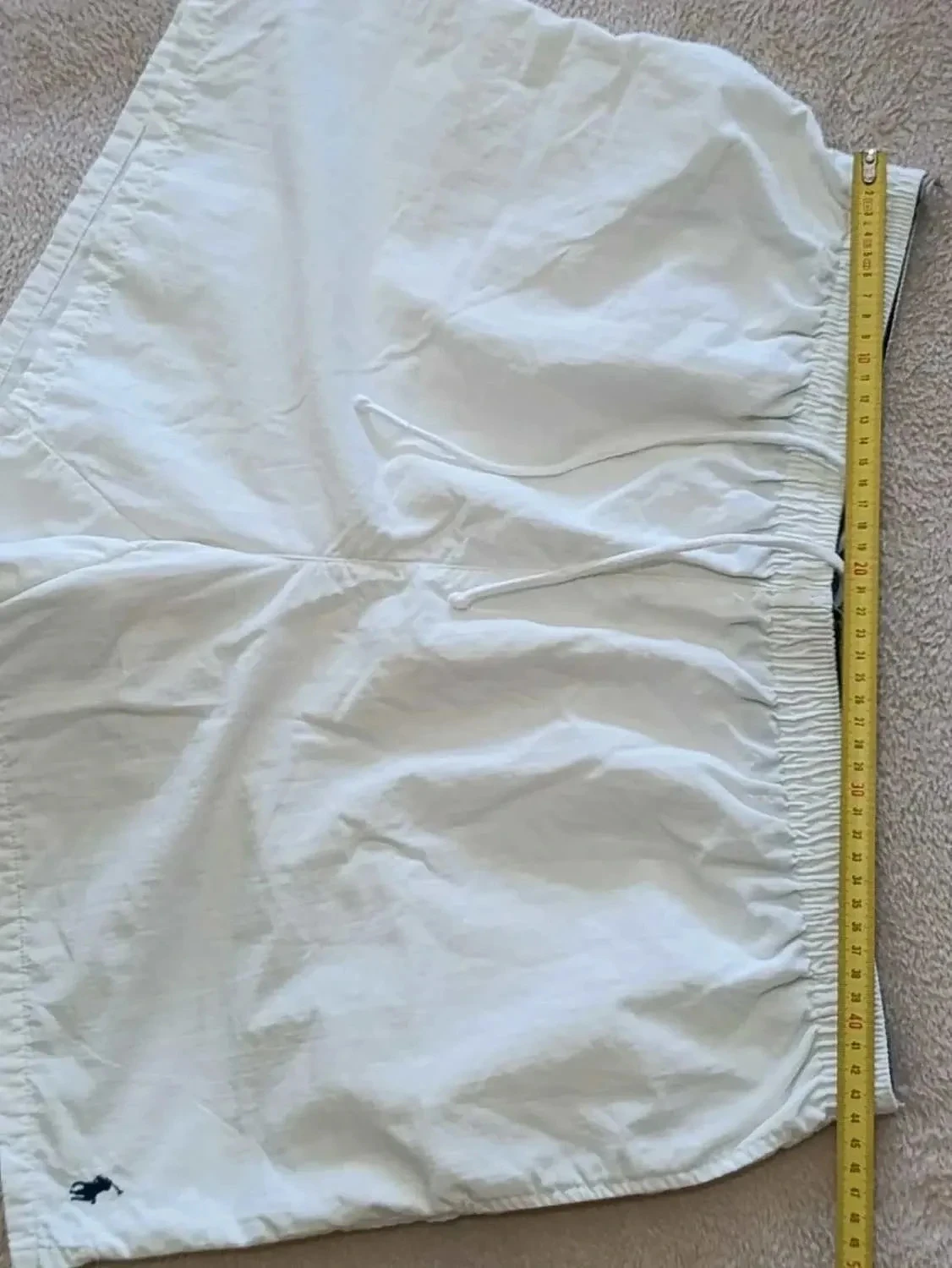 Short de baño Polo Ralph Lauren Vintage blanco Logo bordada Talla XL – photo 16
